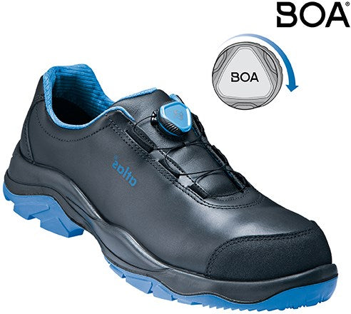 Atlas werkschoen sl 9645 xp 2.0 boa laag s3 w12 | zwart blauw | maat 36 - 00.012.122.36