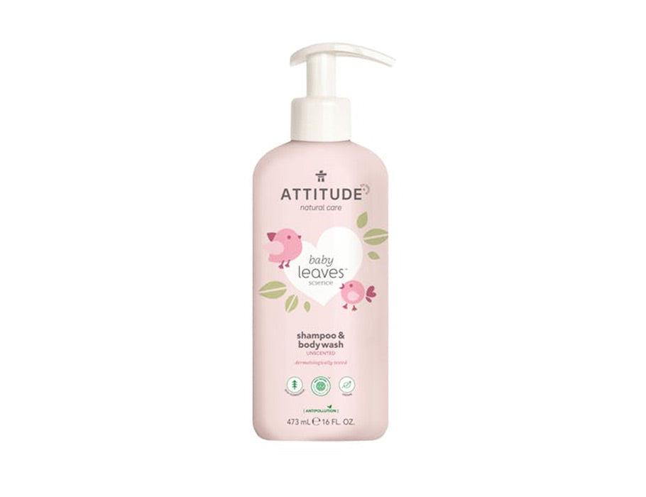 Attitude baby leaves 2 in 1 shampoo body wash - geurvrij