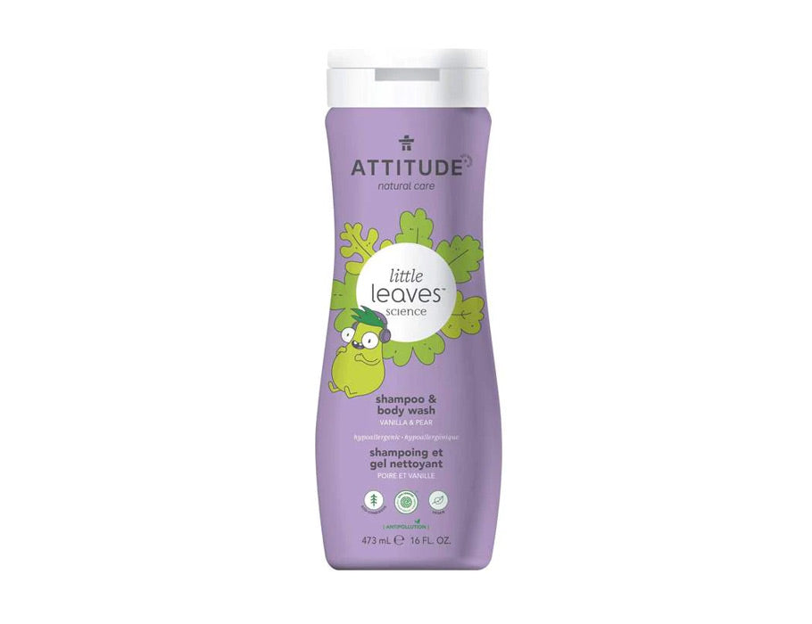 Attitude little leaves™ - shampoo douchegel - vanille peer - 473ml