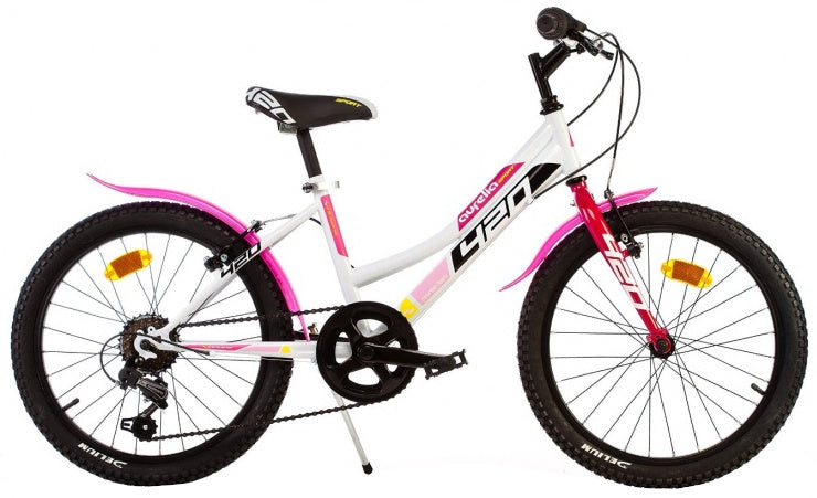 420 Sport 20 Inch 31 cm Meisjes 6V V-Brakes Wit
