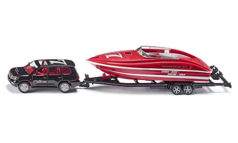 Siku 2543 auto met motorboot 1:55