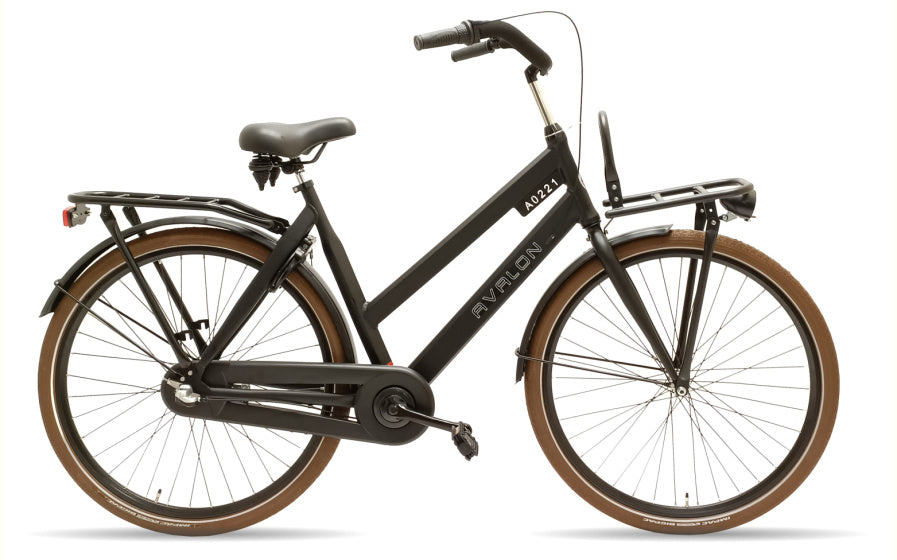 Avalon style dames 54cm rollerbrake 3 speed. zwart.