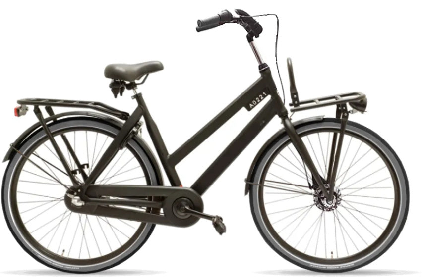 Stijl 28 Inch 54 cm Dames 3V Terugtraprem Zwart