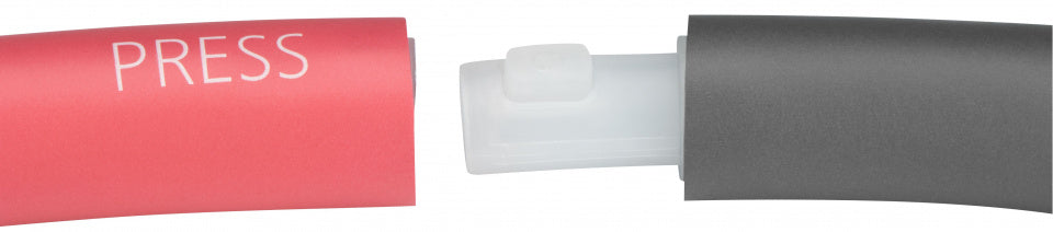 hoelahoop 100 cm foam zwart rood