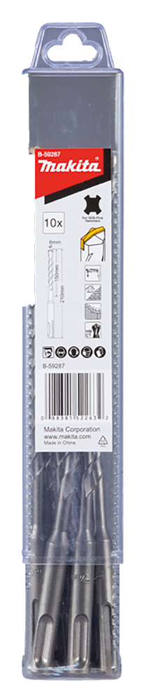 Makita accessoires b2s: betonboor 6,5x210mm - b-59302 b-59302