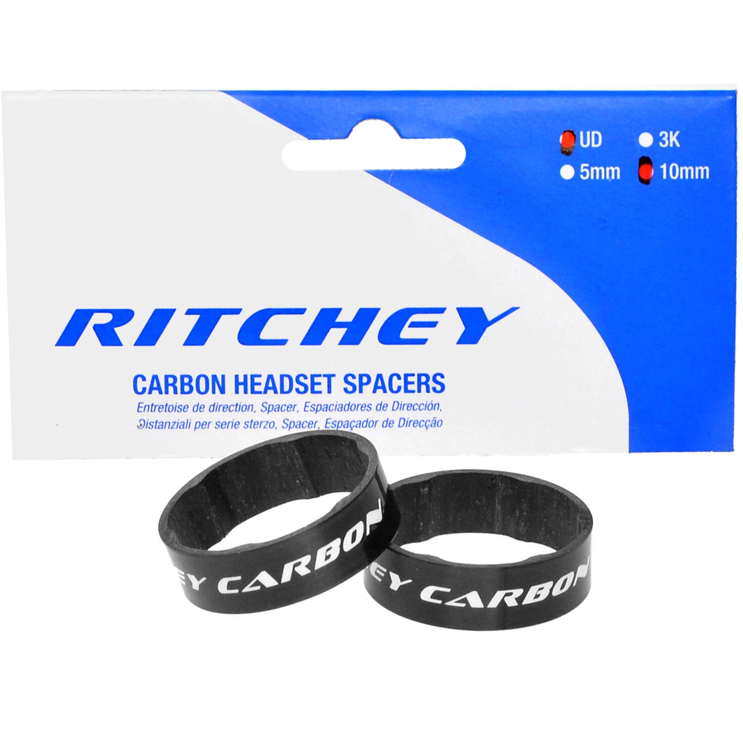 Ritchey - wcs afstandsbusset ud carbon 10mm 1-1 8'' 2 stuks