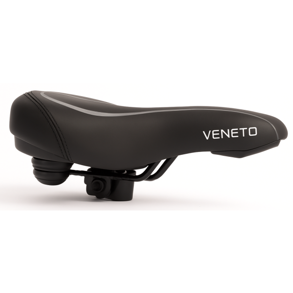 Rand fietszadel veneto incl. fietszadel oppakbeugel en achterlicht - zwart