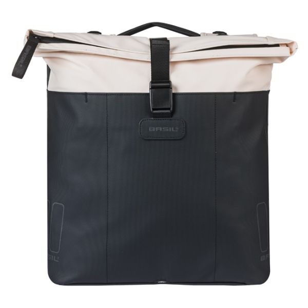 Basil b.v. dubbele fietstas basil vive mik 28-35l 14 x 30 x 38 cm - wit zwart