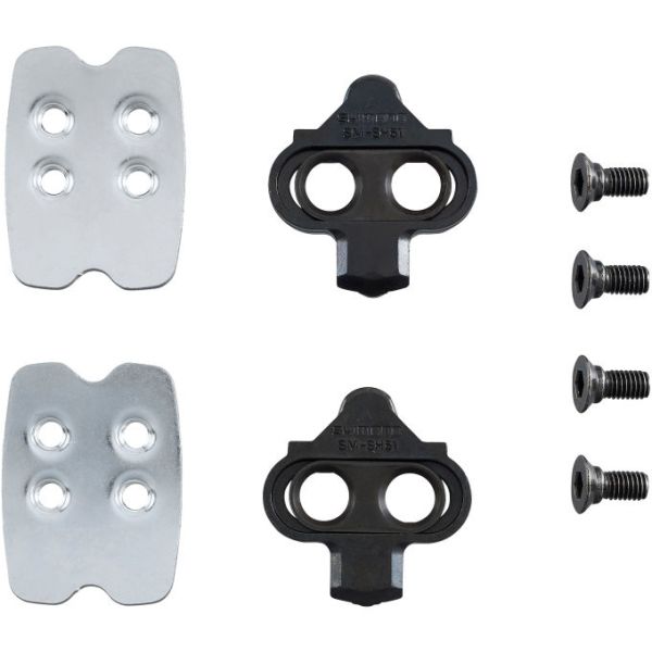 Shimano stel schoenplaatjes met borgplaat SPD SM-SH51A