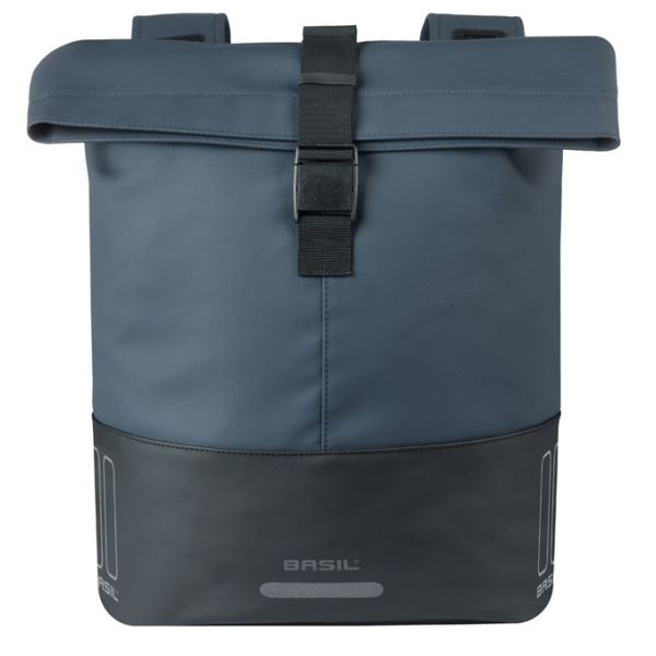 Basil b.v. dubbele fietstas basil cove 28-32l 14 x 29 x 36 cm - blauw zwart