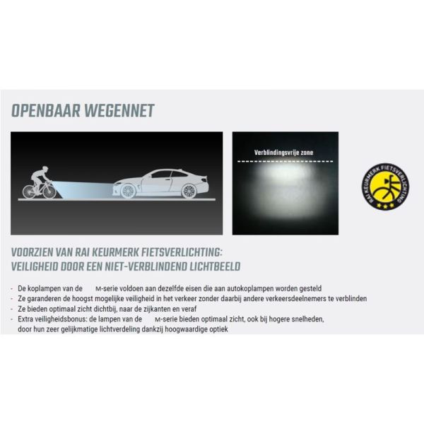 Verlichtingset VDO Eco Light M90 USB + ROOD PLUS USB