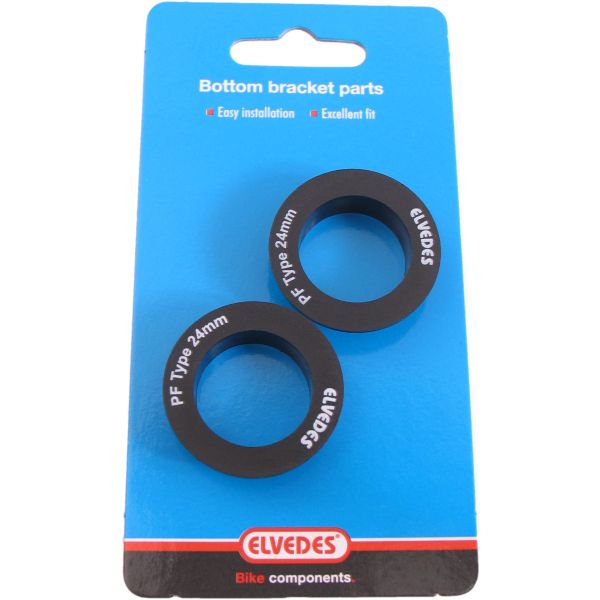 Bottom bracket bearing caps Elvedes for Shimano 24mm Press-fit (2 pieces)