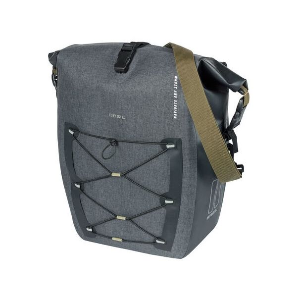 Basil Navigator Storm MIK Sacoche latérale L 25-31L noir