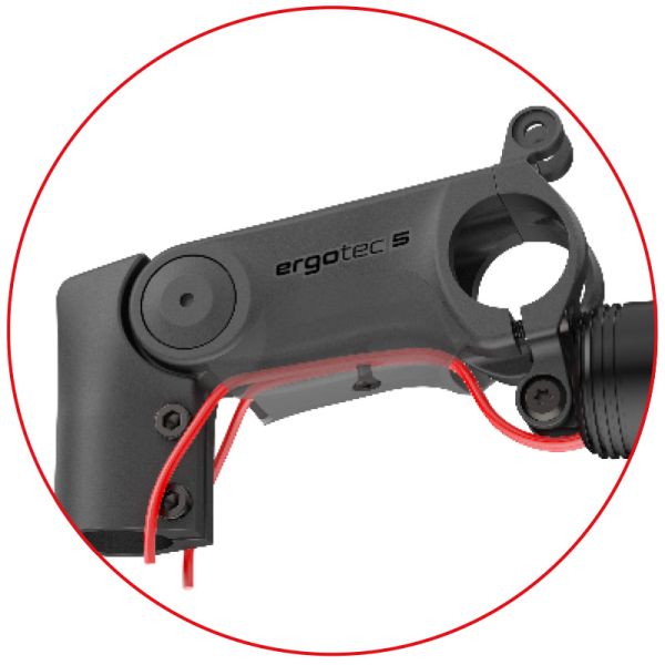 Ergotec Stuurpen ahead 50 XL SI ø28,6mm vork 90mm ø31,8mm zwart