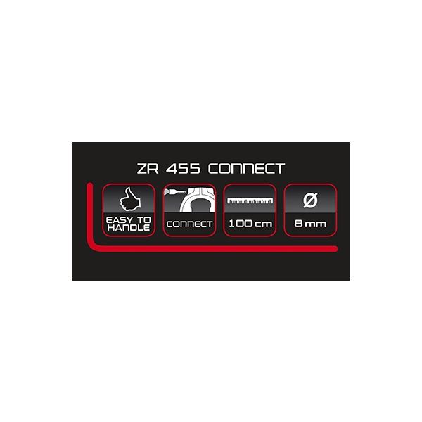 Chaîne enfichable Trelock ZR455 Connect - 100cm - ø8mm - Noir