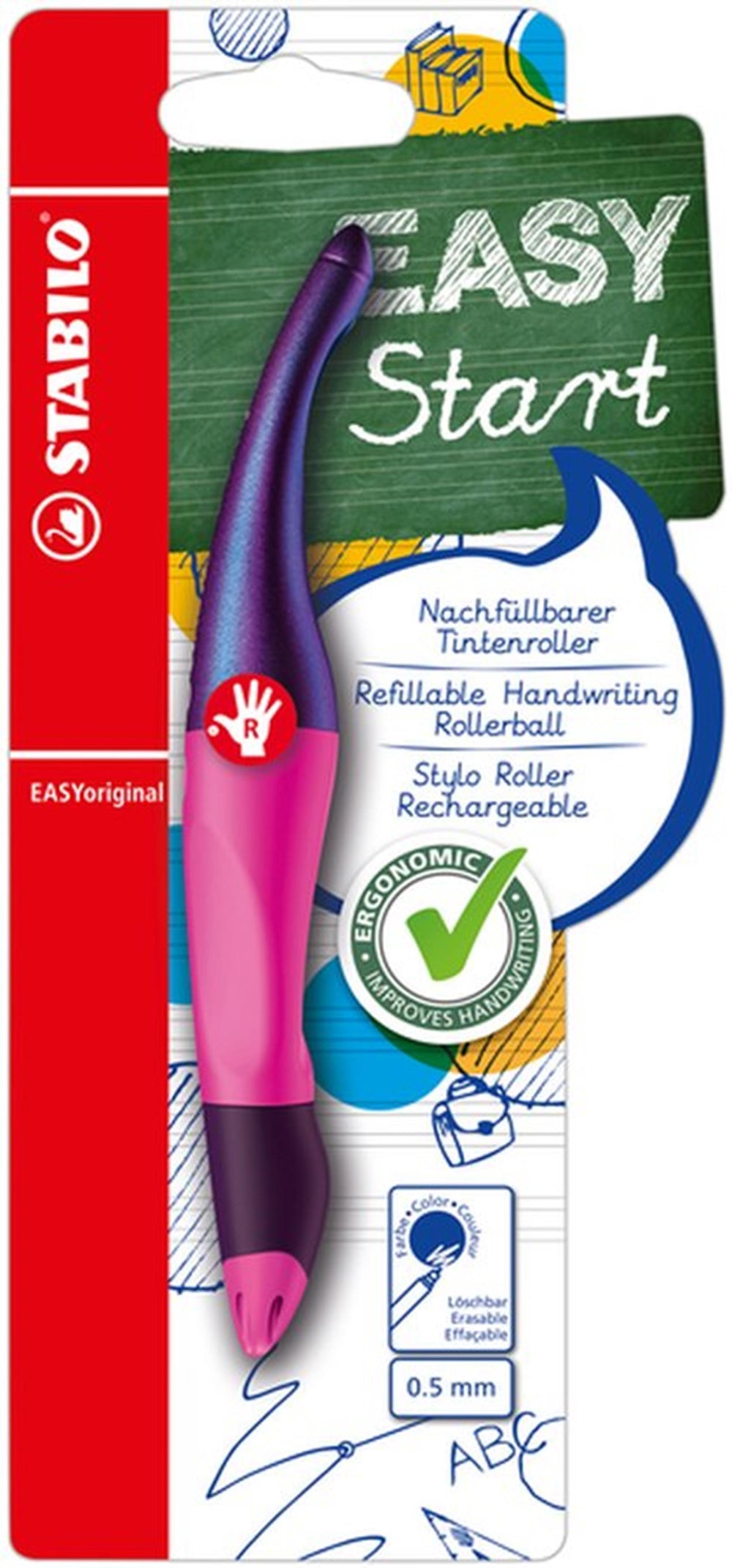 Stabilo easyoriginal holograph magenta rechts 0,5mm