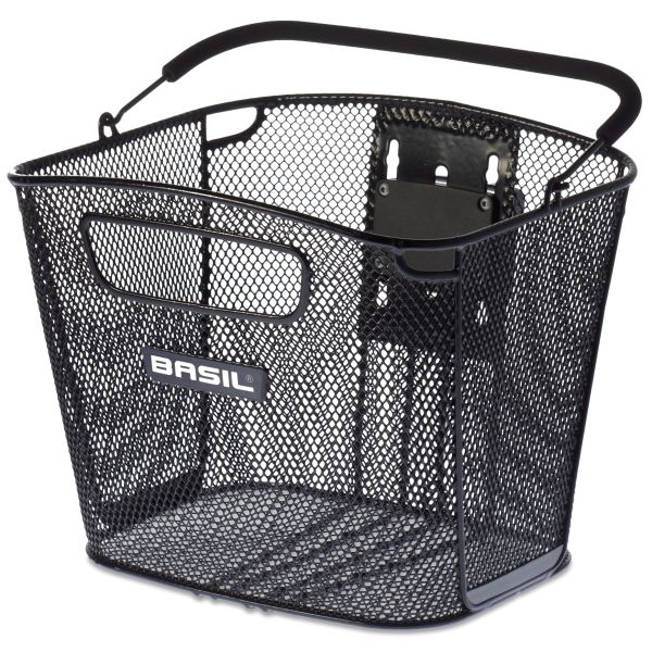 Basil Bold Front KF - fietsmand - voorop - zwart