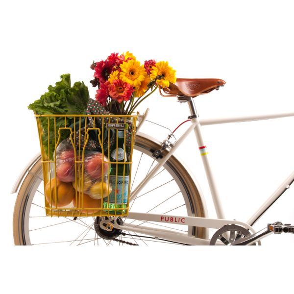 Basil Bidonmand - fietsmand - achterop -zwart