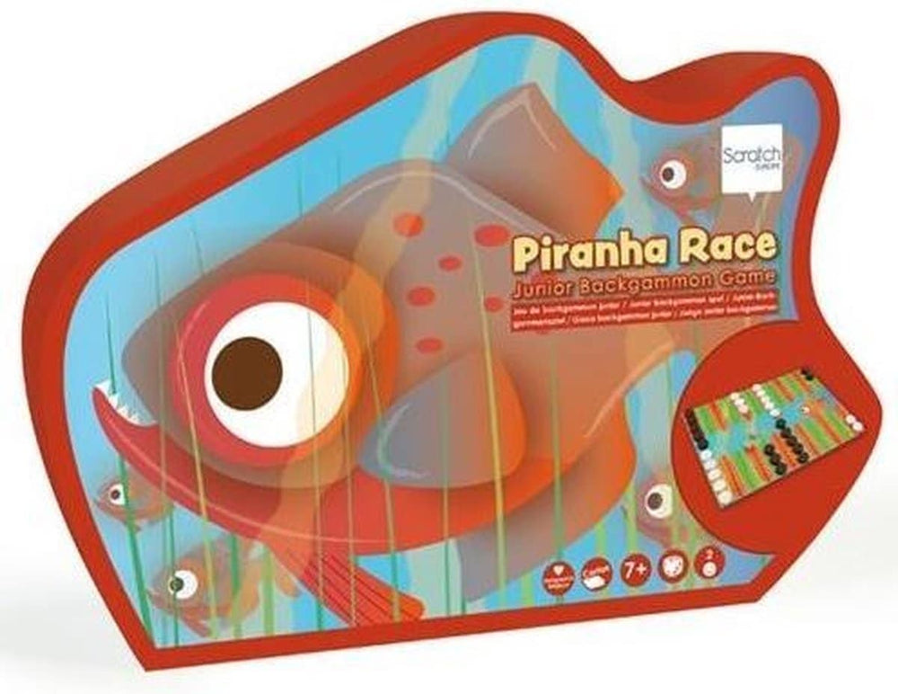 Dam junior backgammon spel piranha race