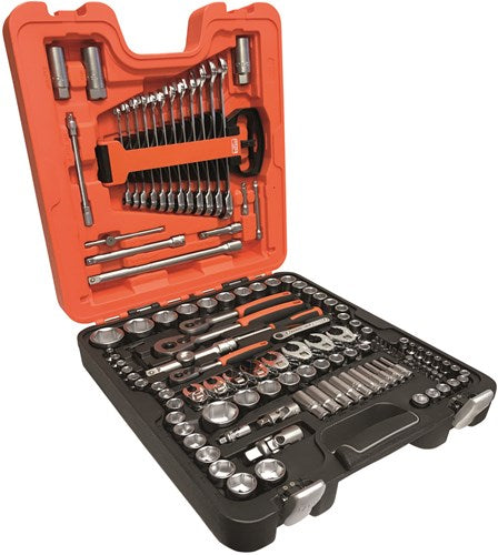 Bahco 1 4' - 3 8' -1 2' square drive doppenset met combinatie ratelsleutelset - 137 stuks - s137