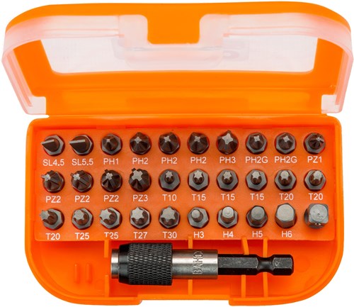 Bahco 59 s31b-ip bitset | 31-delig | 59 s31b-ip - voor gleuf-, phillips-, pozidriv-, torx®-, zeskantschroeven