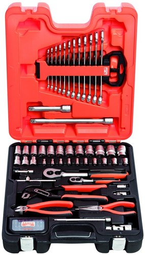 Bahco doppen-gereedschap set 1 4 + 1 2 | 81-delig - s81mix