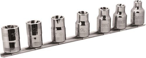 Bahco doppenset 1 2 | torx® - 6-delig op rail - 7807te