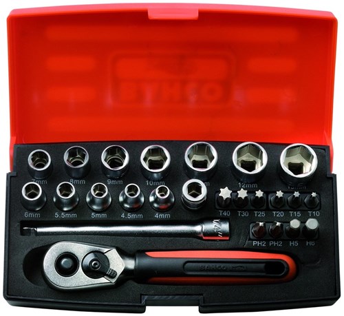 Bahco doppenset 1 4 25 delig | sl25