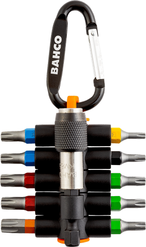 Bahco sticky bits | 59s tcs11-1 - gekleurde torxbits met magnetische bithouder