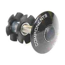 A-head star nut with top cap 1 1 8, black
