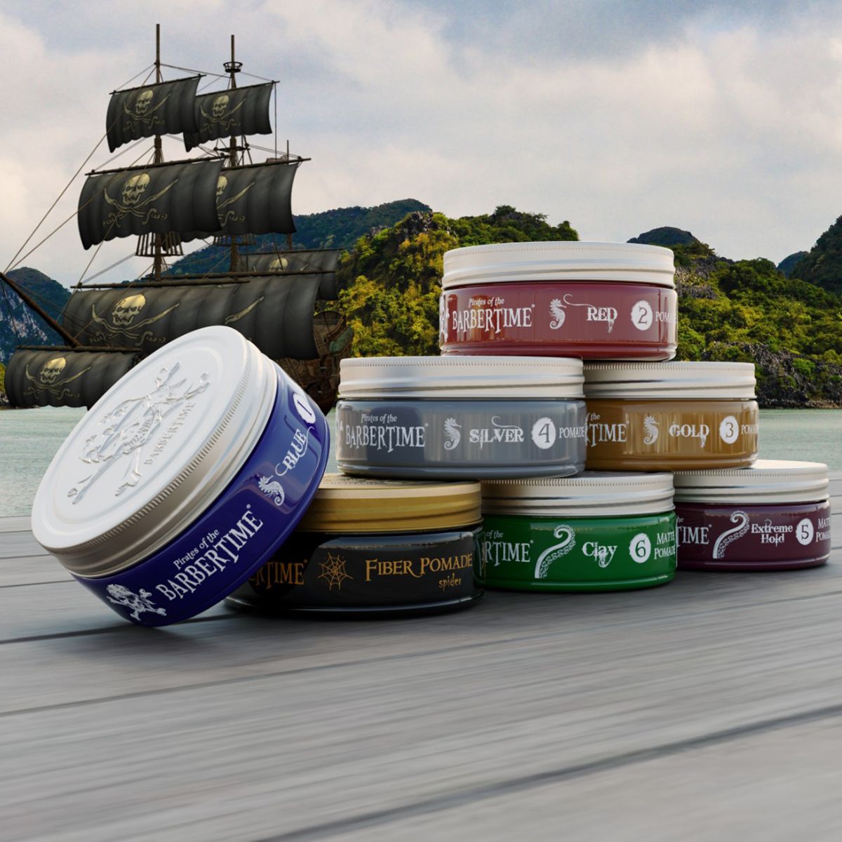 Barbertime extreme hold matte pomade 150ml