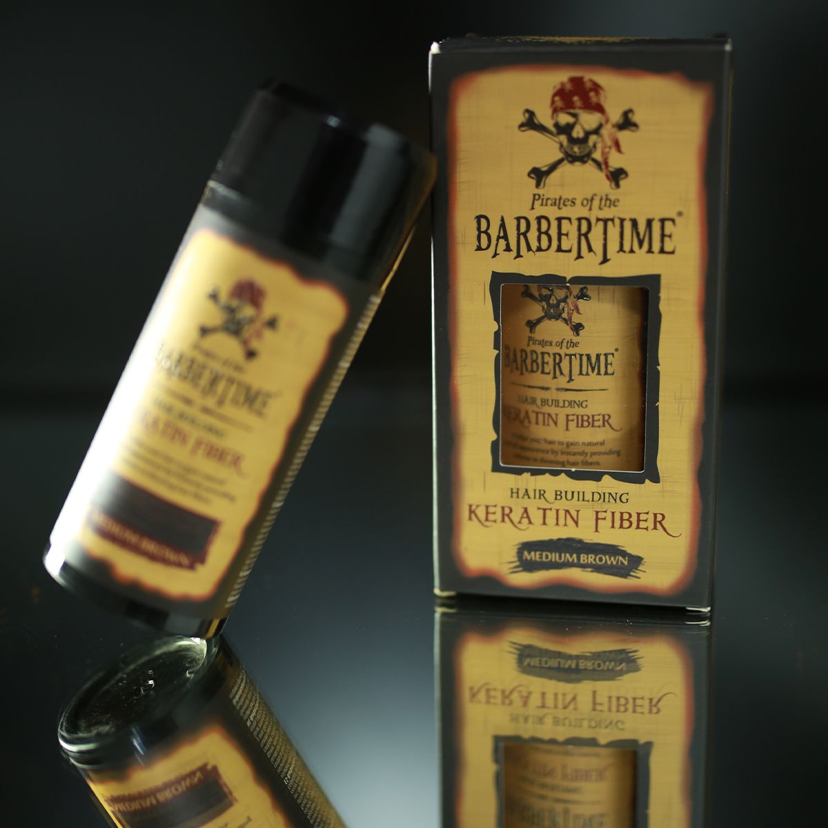 Barbertime haaropbouwende keratinevezels middelbruin 21gr.