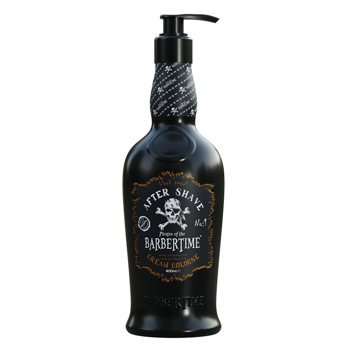 Barbertime aftershave crème cologne zwarte parel nr. 1 400 ml