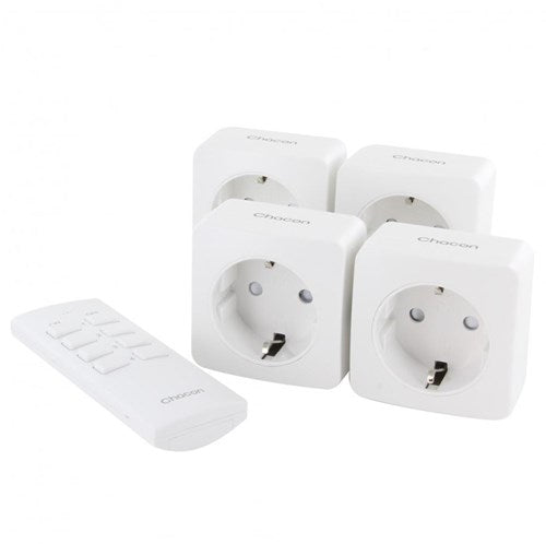 Enzo basisset draadloos schakelen 4x ontvangers+ab - 6950020