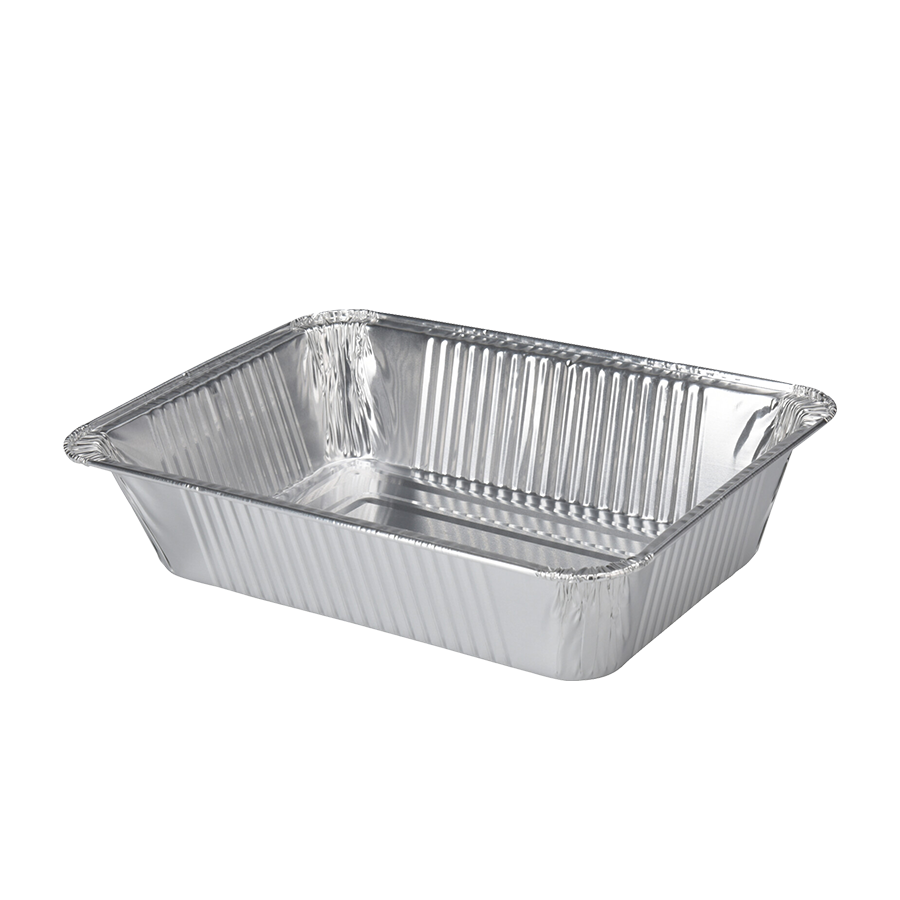 Bbq barbecue ovenschaal aluminium 22x15,5x4,5cm 5 stuks