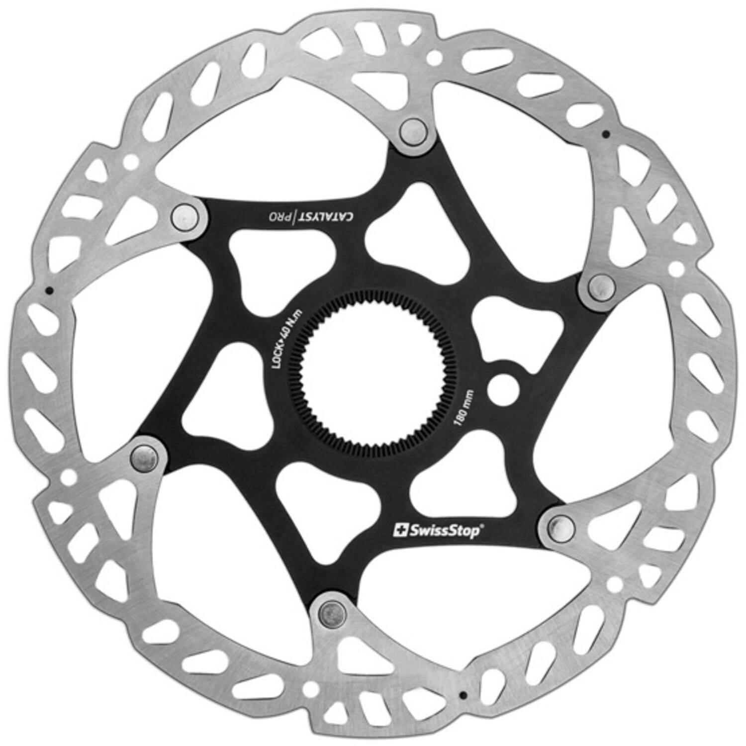 Swissstop - remschijf catalysator pro centerlock 180mm