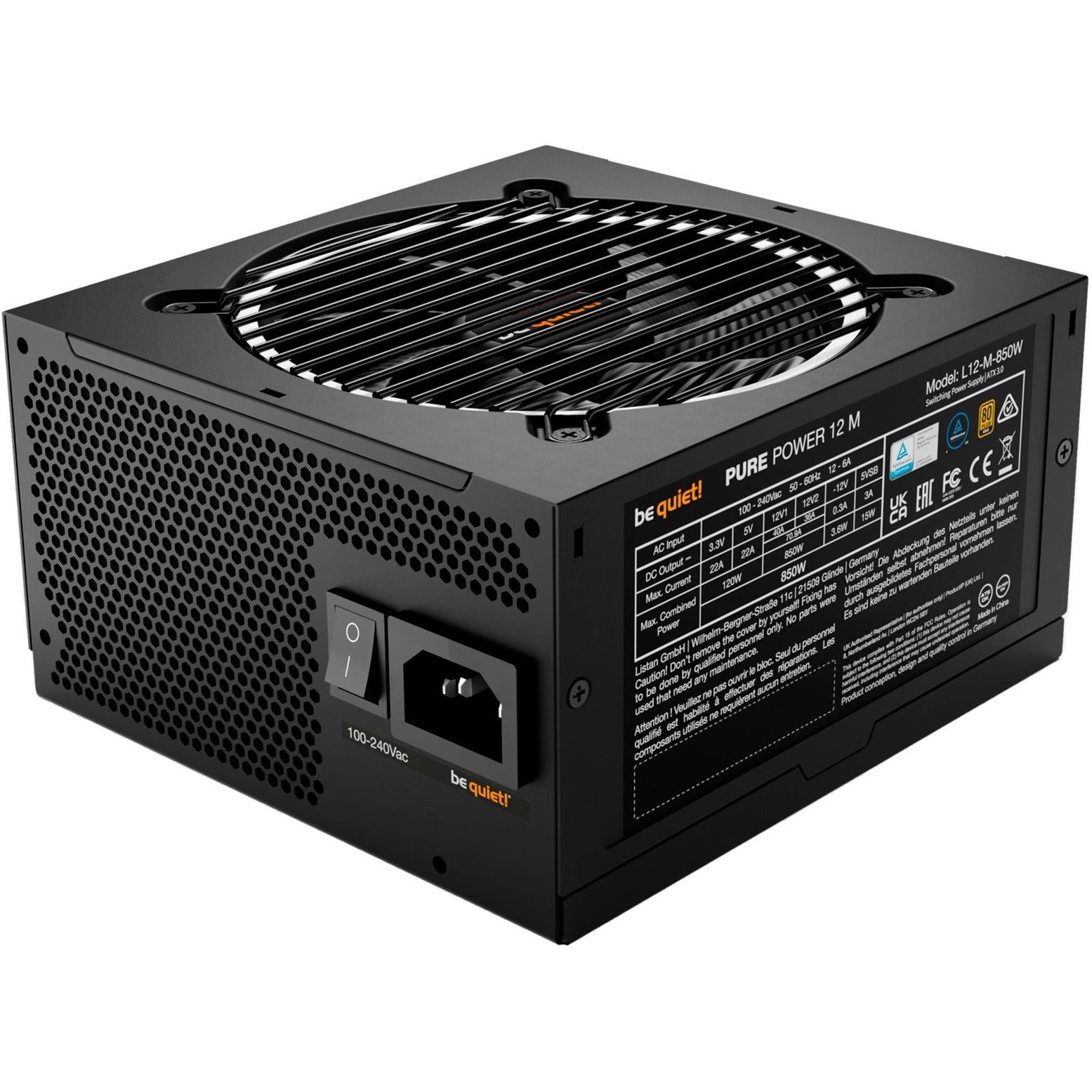 Be quiet! Pure 12M 850W