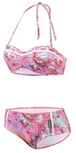 bikini BEactive bandeau dames C-cup polyester roze maat 36