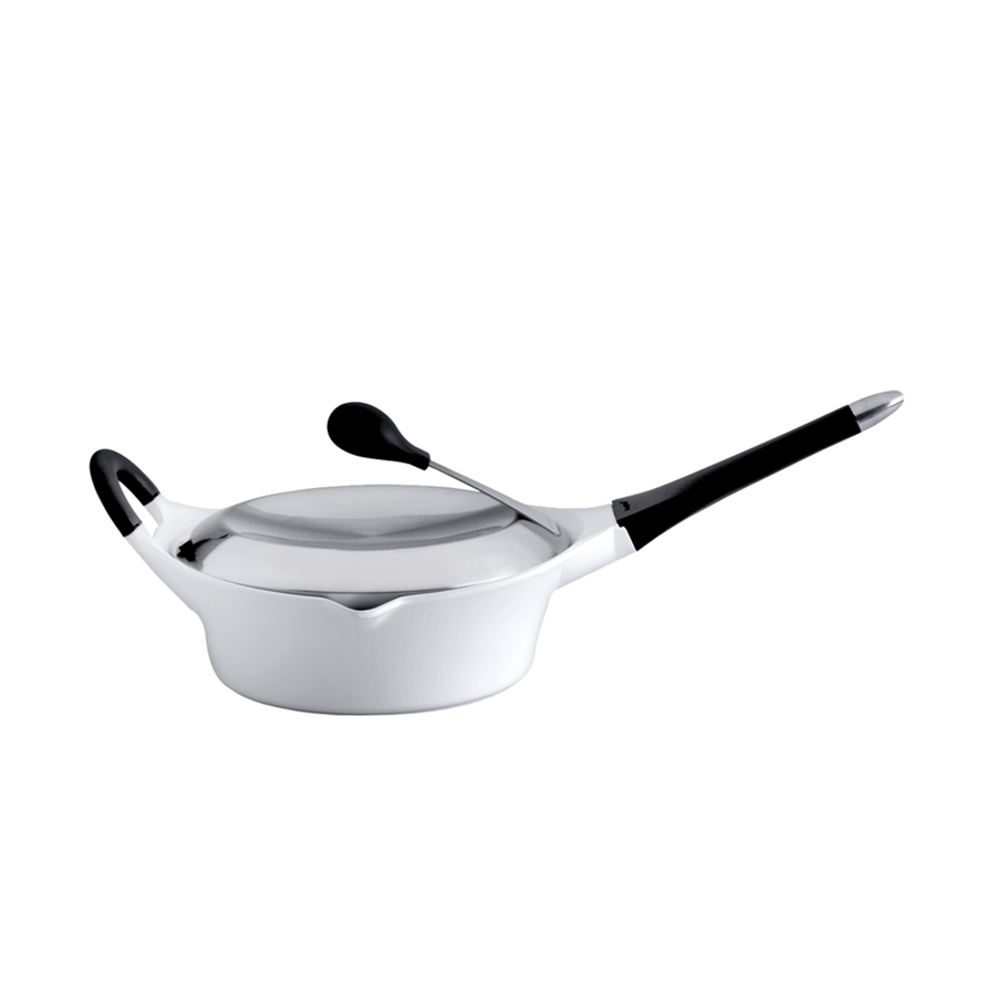 Berghoff auriga sauteerpan met deksel afneembaar handvat wit keramisch ø28cm