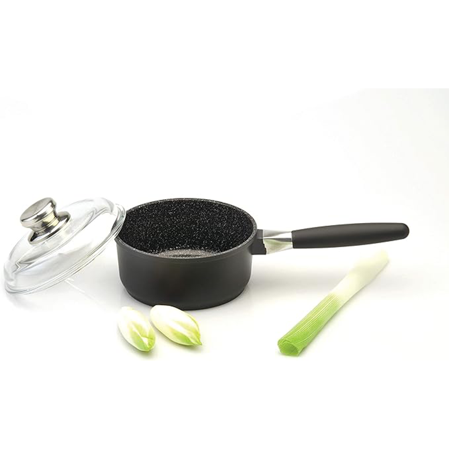 Berghoff geminis steelpan met deksel afneembaar handvat keramisch ø16cm
