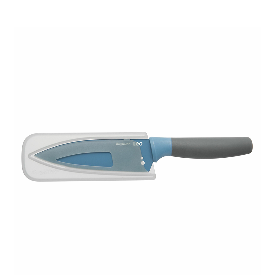 Berghoff leo lite klein koksmes kruidenstripper met beschermhoes