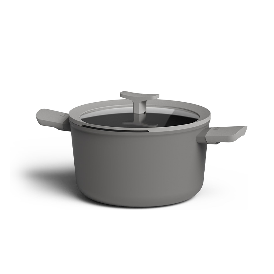 Berghoff leo lite kookpot met deksel grijs ø24cm