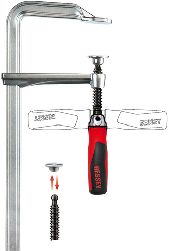 Bessey lijmtang | geheel staal | 250 120 mm | klapgreep - gz25kg
