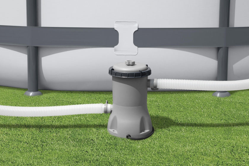 Cartridgefilterpomp 1,2 m³ u 12V Grijs