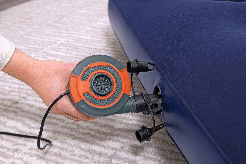 Gevlokt 22 Vol Luchtbed 191 x 137 cm Blauw