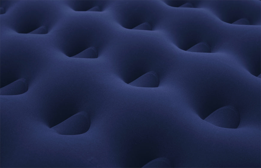 Gevlokt 22 Vol Luchtbed 191 x 137 cm Blauw