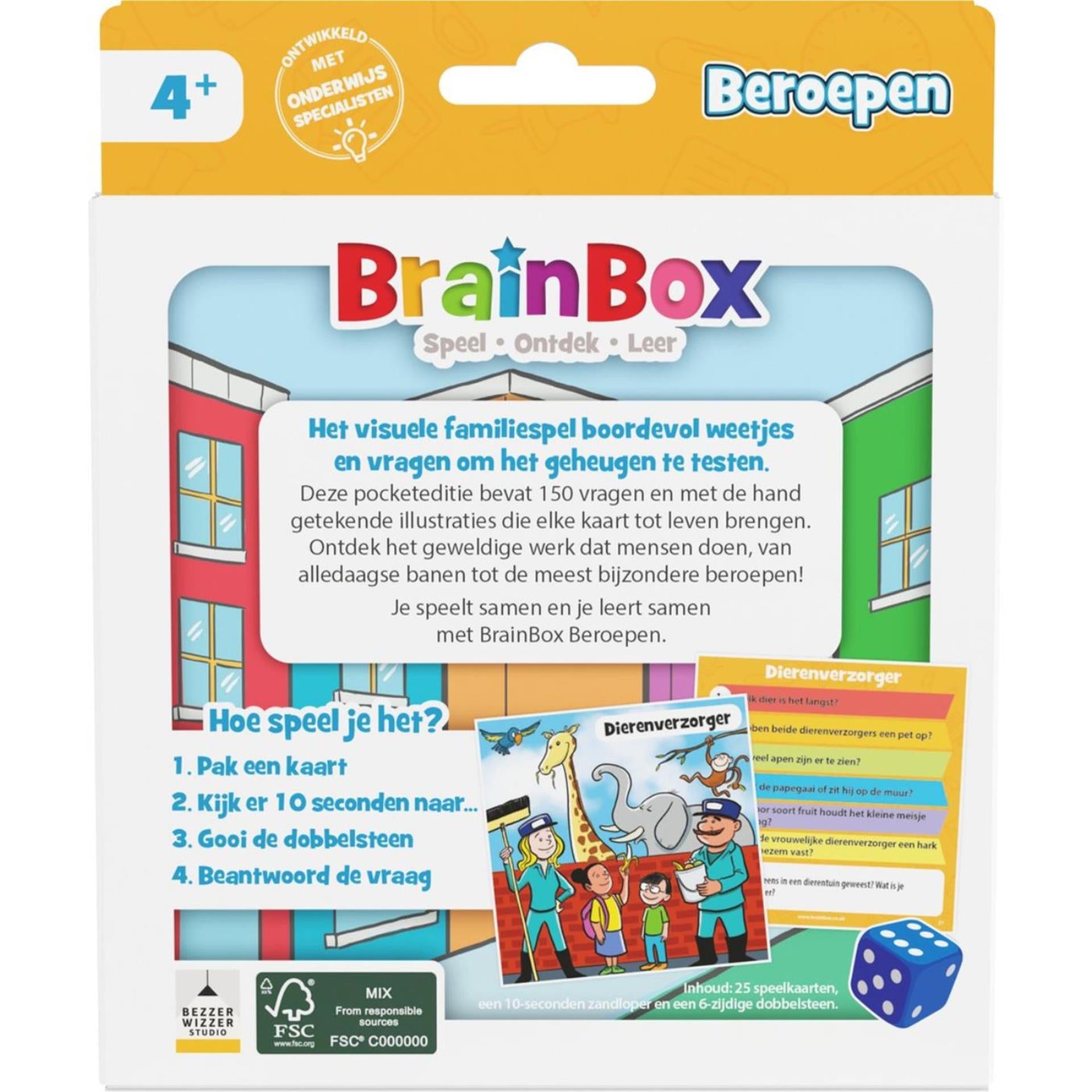 Brainbox pocket beroepen - weetjesspel