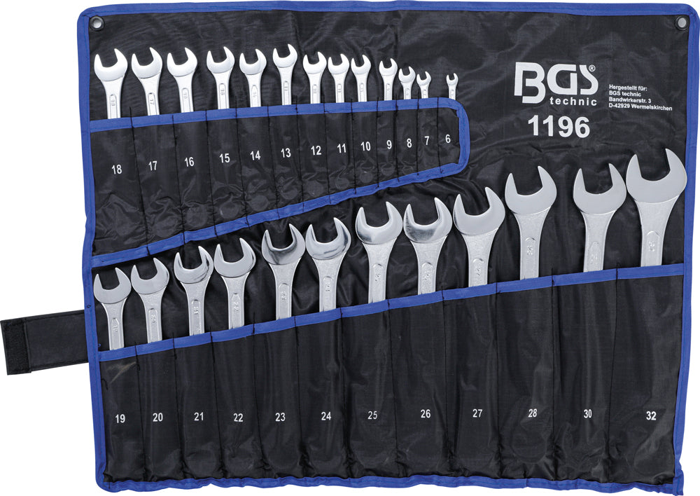 Bgs technic combination spanner set 25 pieces