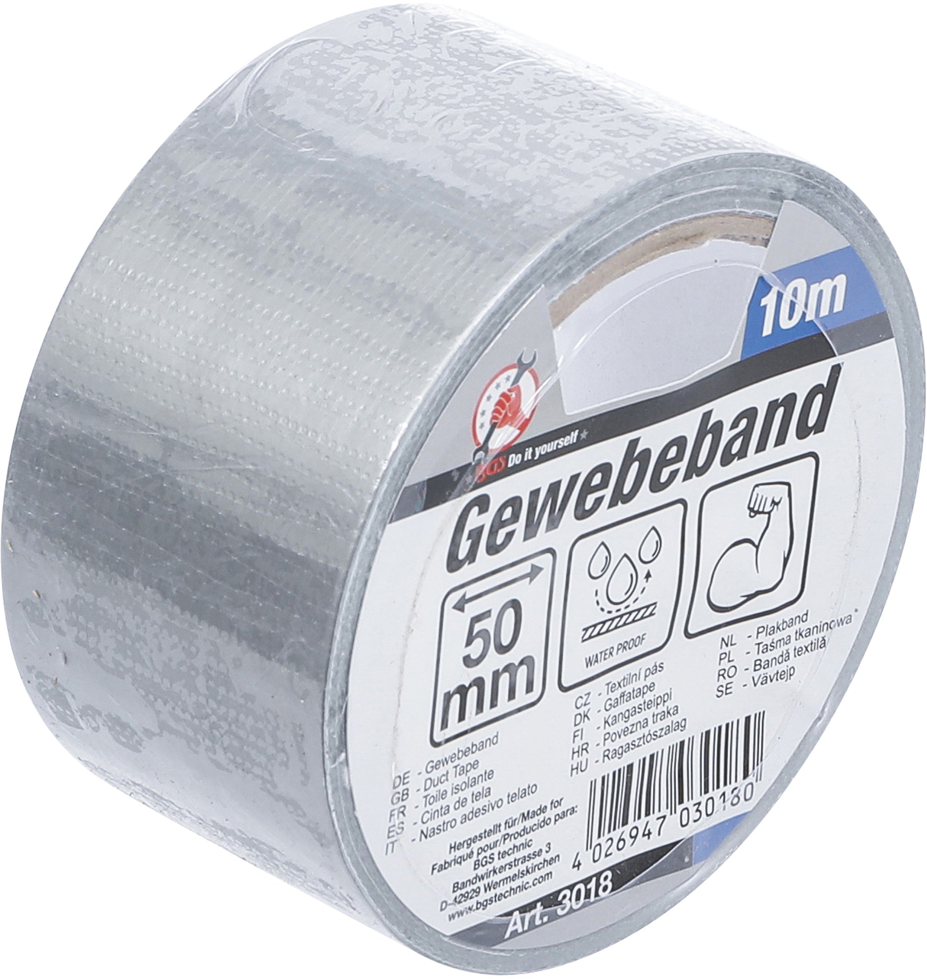 Bgs technic duct tape 50mm x 10m