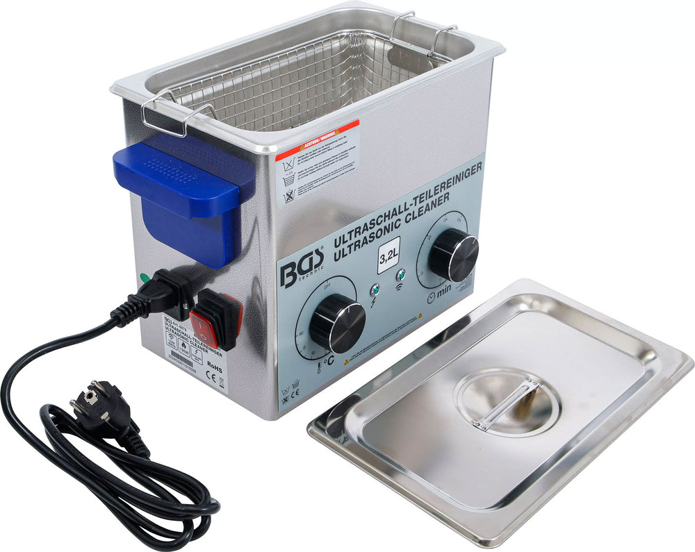 Bgs technic ultrasonic parts cleaner 3.2 l